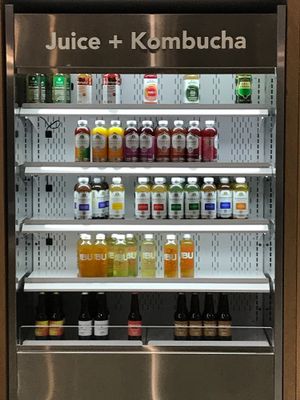 bottle juices and kombucha  at Upbeet in Atlanta