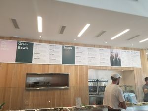 menu and counter at Upbeet in Atlanta