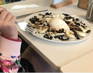 Sweet pancakes  at The Lemon Witch Kitchen in Leigh-on-sea