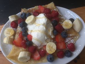 Vegan pancakes  at The Lemon Witch Kitchen in Leigh-on-sea