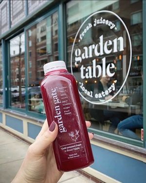 Juice outside location at The Garden Table in Indianapolis