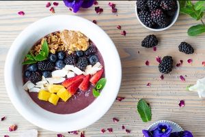 Smoothie bowl at The Garden Table in Indianapolis
