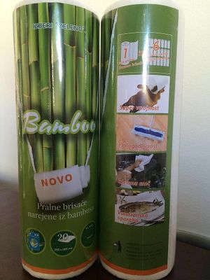 Eco friendly washable bamboo towels at Dobra volja in Celje