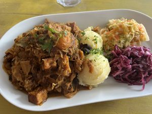 Vegan bigos  at The Singing Rooster in Penzance