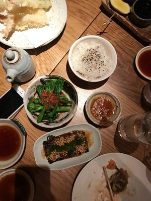 Broccoli and tofu at Roka in East London