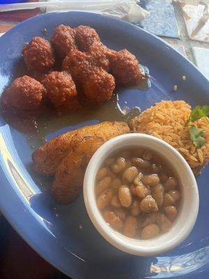 Soy Meatballs  at Cantinflas Mexican and Vegetarian Cuisine in Greenville
