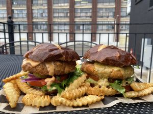 Burgers at Sprouting Dreams in Dayton