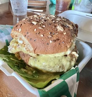 Chick’n rising sandwich  at Sprouting Dreams in Dayton