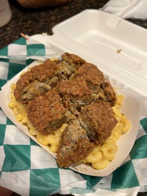 Plain Jane chick’n Mac  at Sprouting Dreams in Dayton