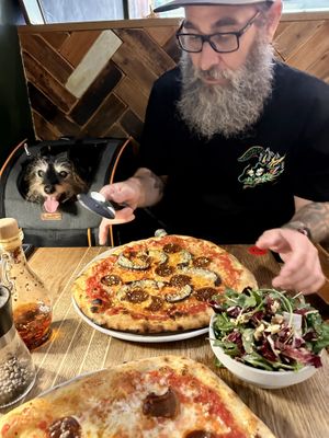 Vegan Spicy Pizzaa  at The Flat in Exeter