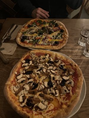 Lush vegan pizzas!   at The Flat in Exeter