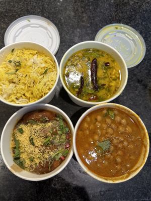 Vegan takeaway in vegware   at Chai Naasto in Beckenham