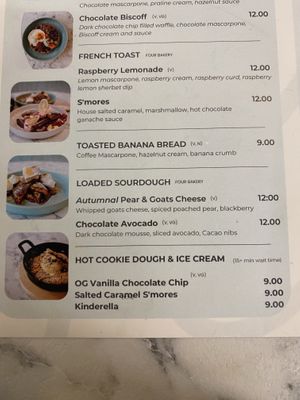 Marked VG for vegan  at Flour Patisserie in Jersey