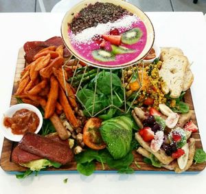 Vegan Breakfast Platter  at ManicOrganic Cafe in Penrith