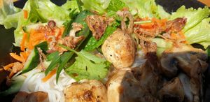 Vietnamese noodle salad at Mint and Jam in Yea