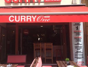 German sausages at Curry One in Berlin