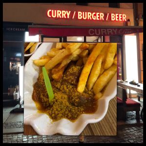 Tofu Currywurst  at Curry One in Berlin