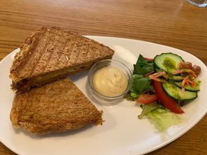 Toastie with caramelized onion: nice at Logica Cafe Restaurant in Leiden