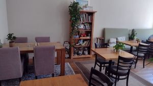 Inside at Logica Cafe Restaurant in Leiden