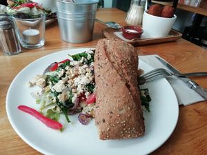 Scrambled tofu at Logica Cafe Restaurant in Leiden