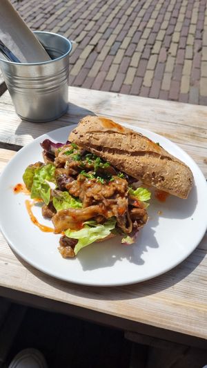 Sweet en Sticky...super super super lekker! at Logica Cafe Restaurant in Leiden