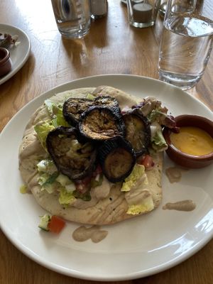 Roasted Eggplant open sandwich   at Logica Cafe Restaurant in Leiden