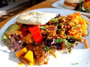 Seitan rendang at Logica Cafe Restaurant in Leiden