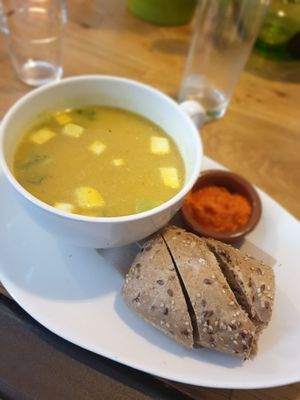 Soup of the day at Logica Cafe Restaurant in Leiden