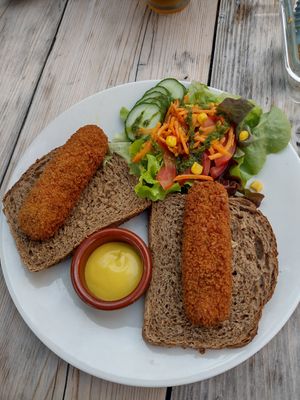 Vegan Kroket at Logica Cafe Restaurant in Leiden