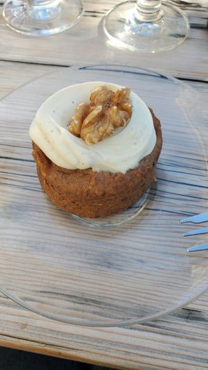 Vegan Carrot Cake at Logica Cafe Restaurant in Leiden