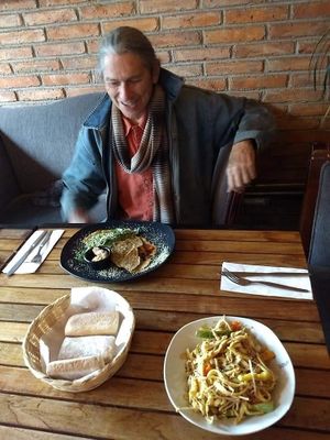 Pasta dish, tacos, fresh bread at Silverio Urban Coffee & Shop in Queretaro