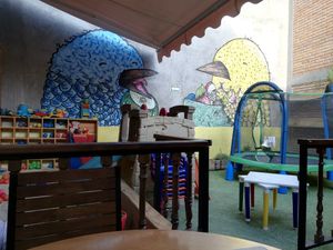 The kids zone at Silverio Urban Coffee & Shop in Queretaro
