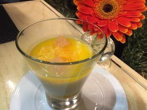 Almond Panna Cota at Wynn Hotel - Jardin in Las Vegas