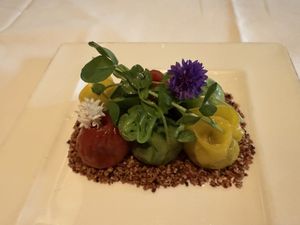 Vegetable dim sum, was sooo delicious!  at Wynn Hotel - Wing Lei in Las Vegas