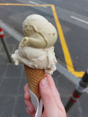 Hazelnut and pistachio at Schön Klar Coffee - Eis eis Baby in Mannheim