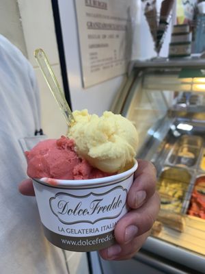 Many sorbet options  at Claudio - Gelato con Passione in Mallorca
