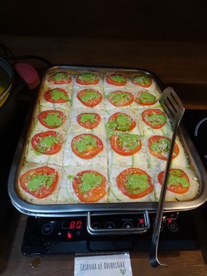 raw vegan lasagne at Raw Porto Alegre in Porto Alegre