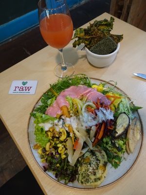 from the amazing buffet at Raw Porto Alegre in Porto Alegre