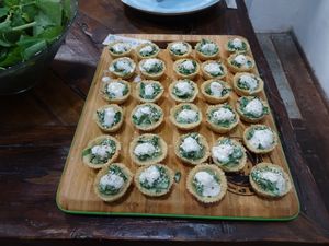 yummy veggie pies at Raw Porto Alegre in Porto Alegre