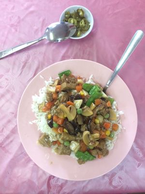 ";chicken"; rice at Wan Fo Yuan in Kuala Lumpur