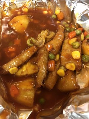 Sweet sour toufu at Wan Fo Yuan in Kuala Lumpur