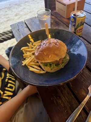 Tofu Burger  at In Touch in Koh Tao