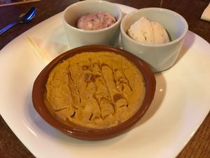 Pumpkin cheesecake with homemade icecream =0) at Two Wolves Kitchen in Brighton