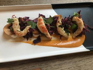 Prawn starter at Two Wolves Kitchen in Brighton