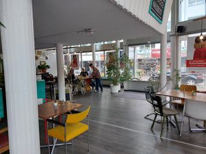 Interior of the place at Hausboot in Ludwigshafen