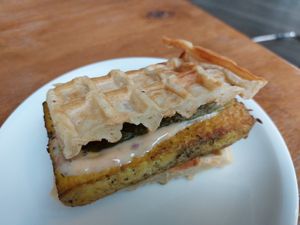 Waffle Sandwich at Hausboot in Ludwigshafen