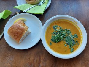 Lentil soup at Hausboot in Ludwigshafen