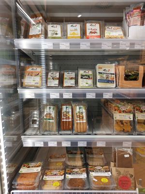 Refrigerated goods at Reformhaus Escher in Mannheim