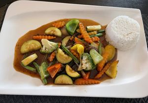 Phad Nam Prik Phao  at Natthanicha Thai Küche in Mannheim