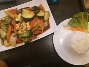 vegan main dish  at Natthanicha Thai Küche in Mannheim